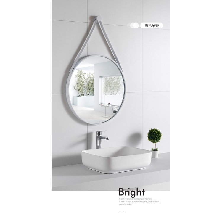 Hanging Mirror Nordic Style-Bathroom Mirror