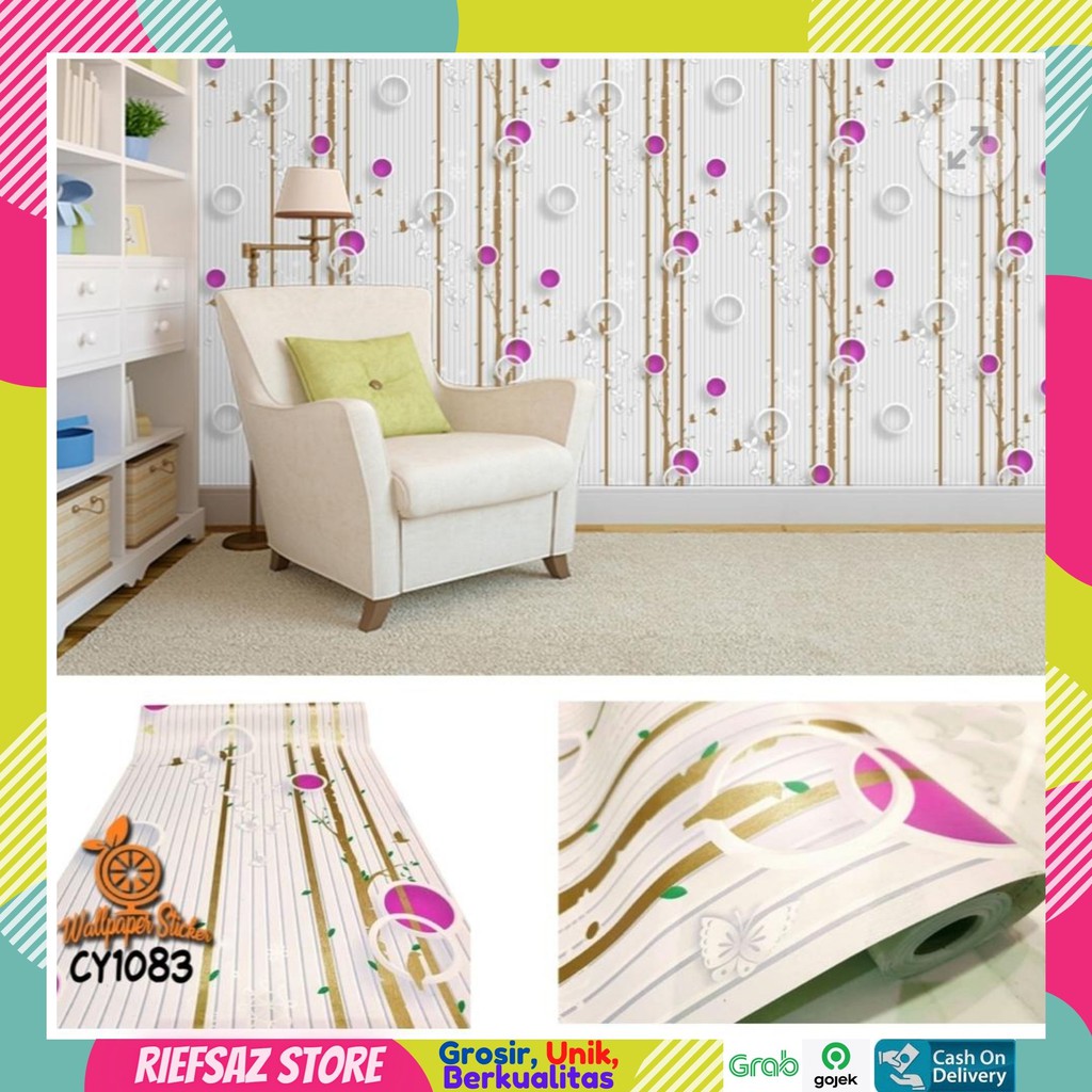 Wallpaper Sticker Dinding CY 1083 Ukuran 9 M x 45 CM