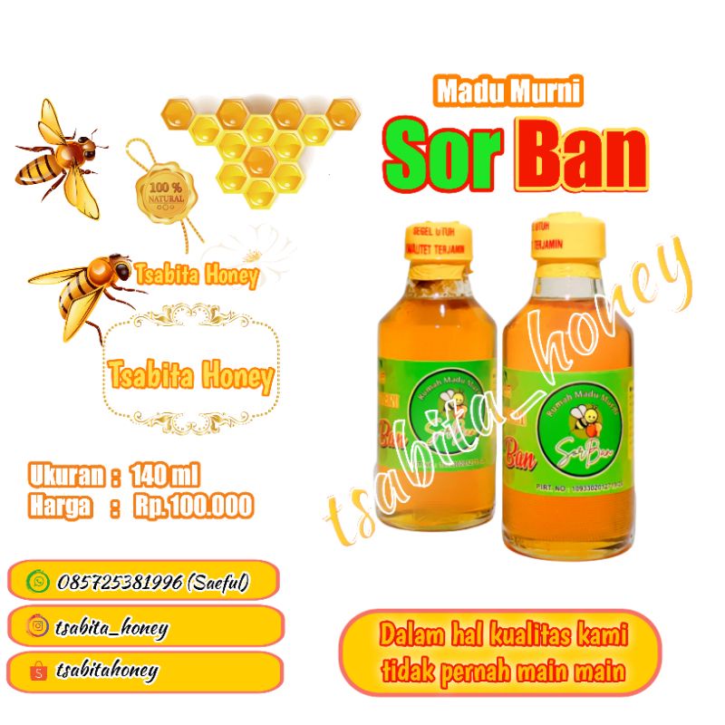 

Madu Murni SorBan 140ml