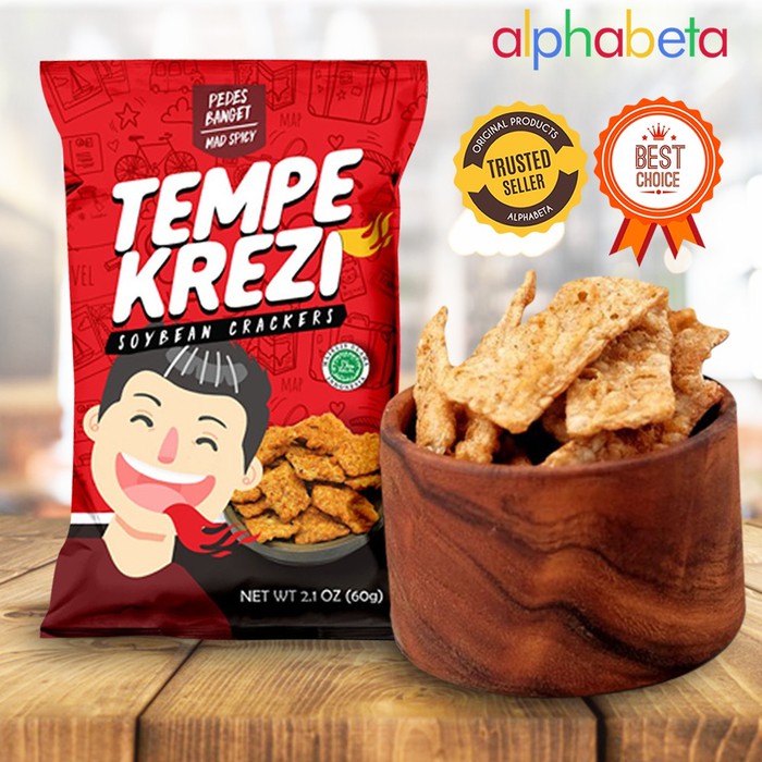 

KERIPIK TEMPE KREZI SNACK GILA MAKANAN KHAS BANDUNG RASA MAD SPICY khas253