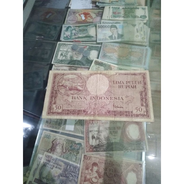 uang kuno 50 seri hewan asli