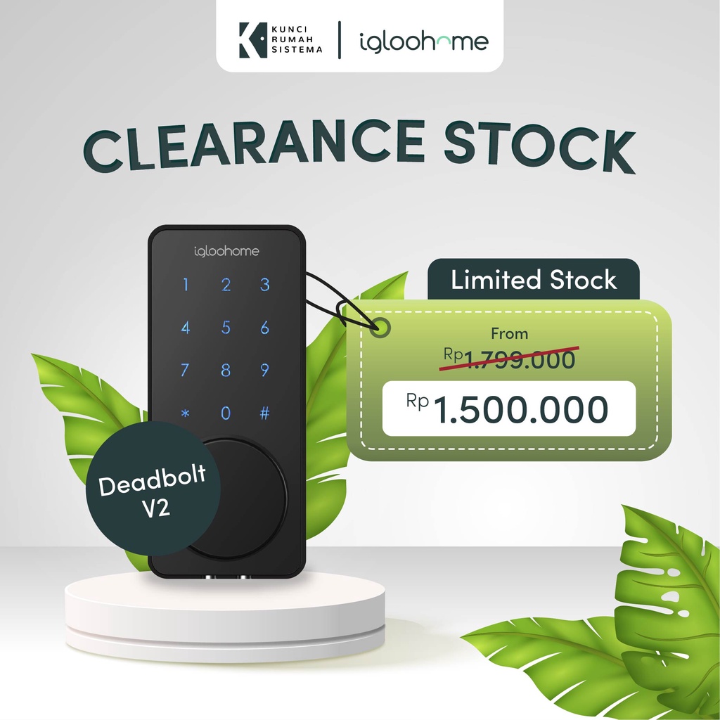 Igloohome Smart Deadbolt V2 - Smart Lock Key (Clereance Stock)