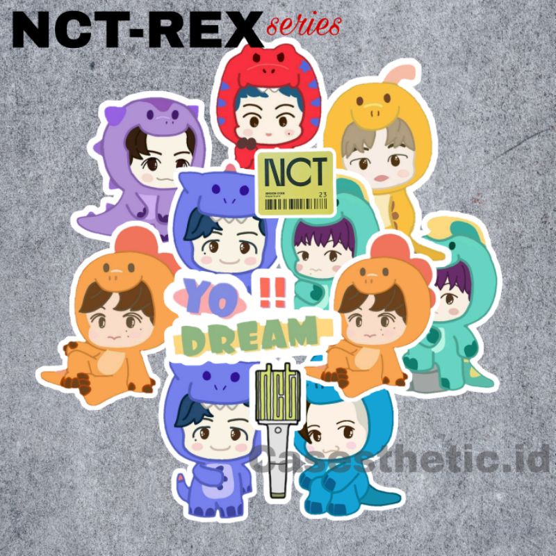 

[40pcs] STICKER NCT-REX DINO Abc | STICKER NCT DREAM - Haechan Jaemin Renjun Mark Jisung Chenle Jeno | Sticker Kpop