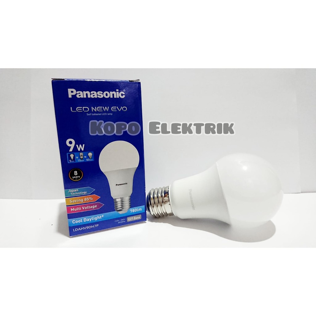 Lampu LED Bulb Panasonic New Evo 9 Watt