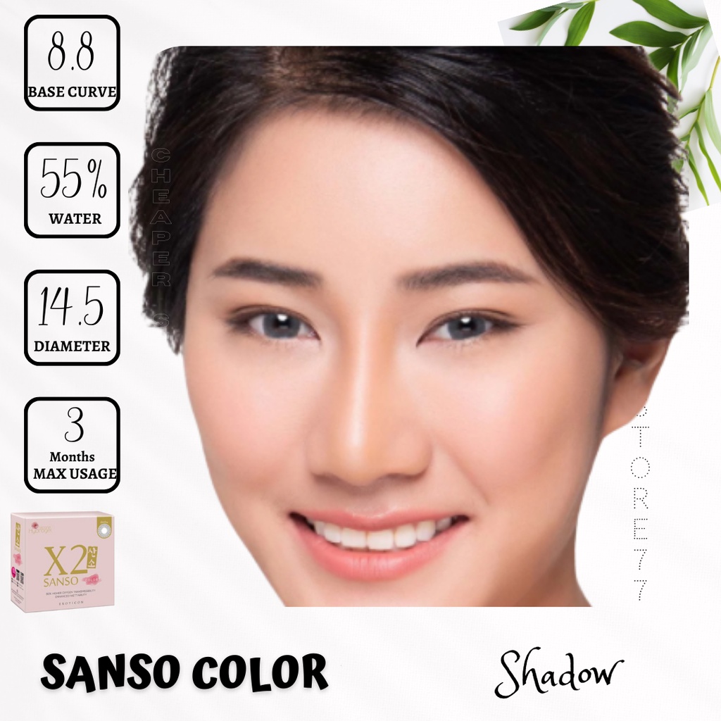 SOFTLENS X2 SANSO COLOR 14.5 HYDROGEL MINUS 2.25 sd 4.00