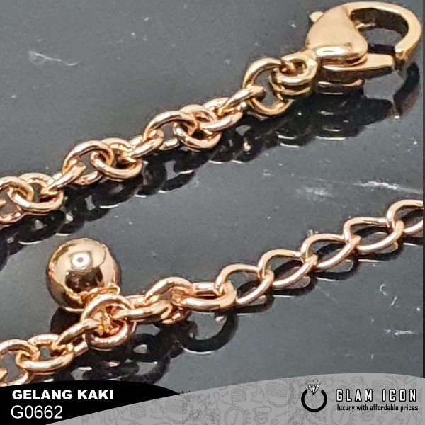 Gelang Kaki Anak GD Bandul Bintang Kipas G0662