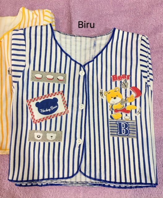 3 Pcs!!! Baju bayi lengan panjang New Born printing murah