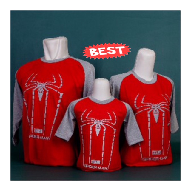 COUPLE FAMILY "SPIDERMAN" kaos anak & dewasa merk OSKOSH 👍