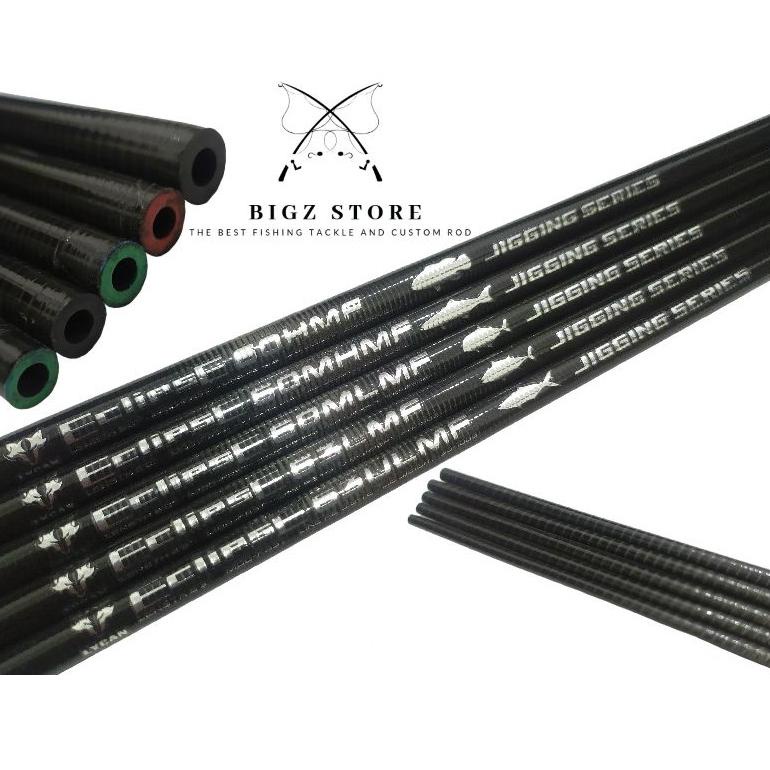 8FV BLANK CARBON LYCAN ECLIPSE JIGGING SERIES ONE PIECE FULL MOTIF SPIRAL PE 0,6-1,2 1-3 2-4 3-6 4-8