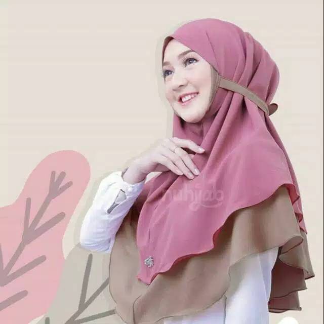 PROMO BERGO  ZAKIA MARYAM 2 LAYER BOLAK BALIK Bergo  