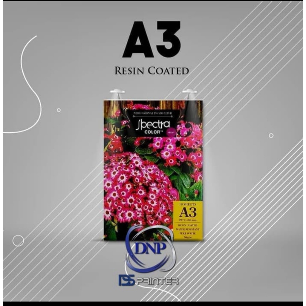 

kertas silky spectra dnp 260 gsm ukuran a3 isi 10 lembar