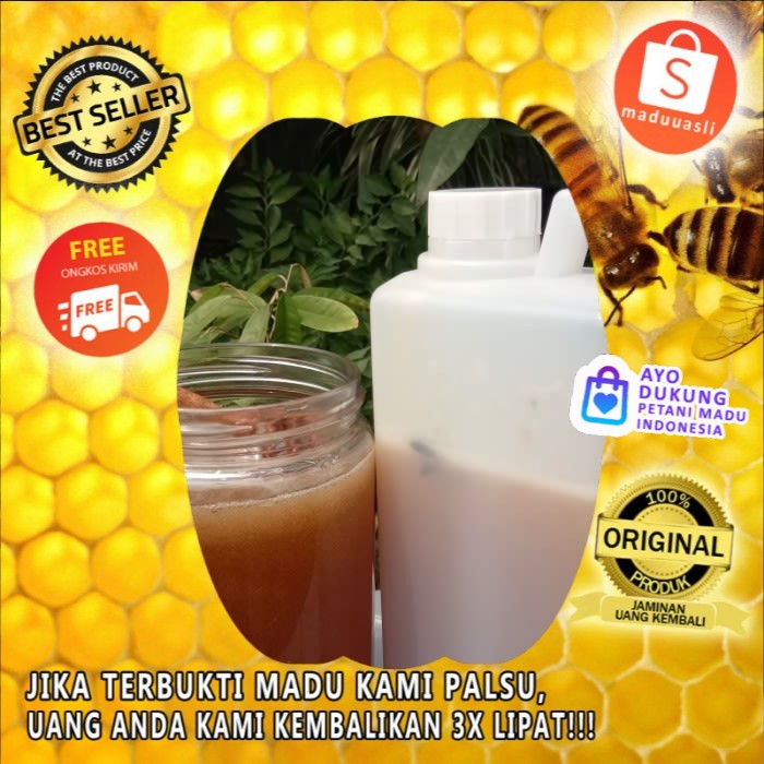 

Madu Asli Nektar Bunga Durian Netto 1000 gr -