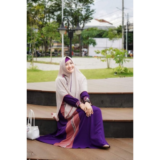SET GAMIS AULIA QAMEELA DARK VIOLET