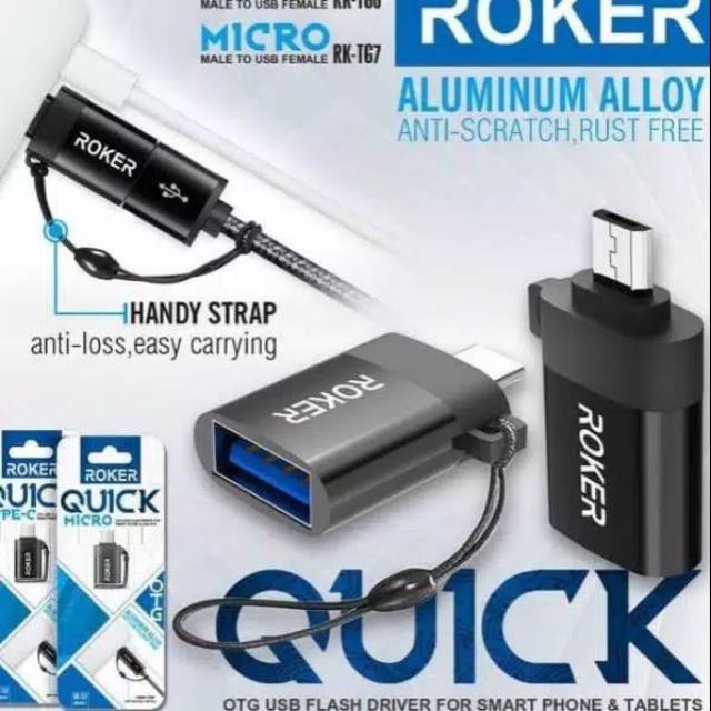 Roker Dual Drive Quick Type c dan Micro