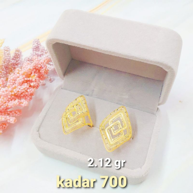 Cincin emas 2,12 gram kadar 700