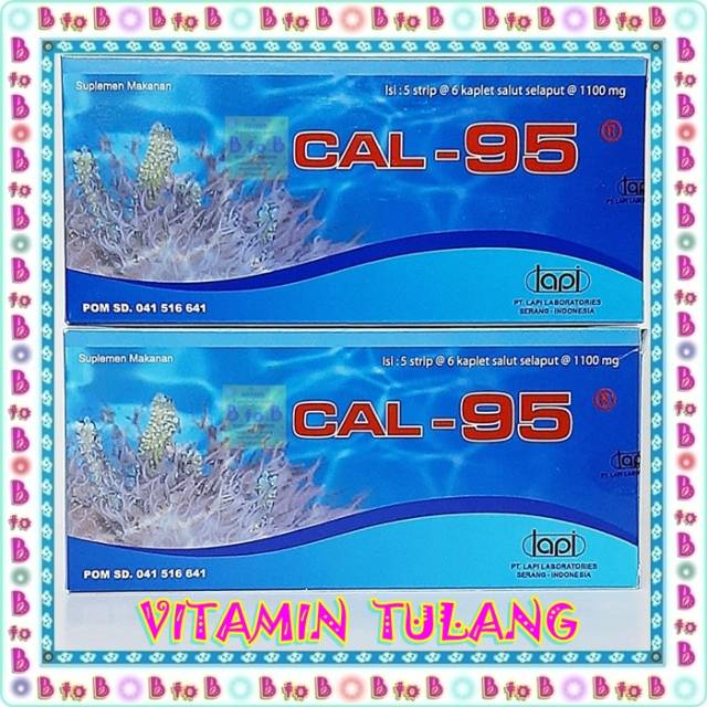 Cal 95 Box 30 - 16616 - Cal-95 box - Cal95 - kalsium - kalsium tulang - Vitamin D - Cal 95