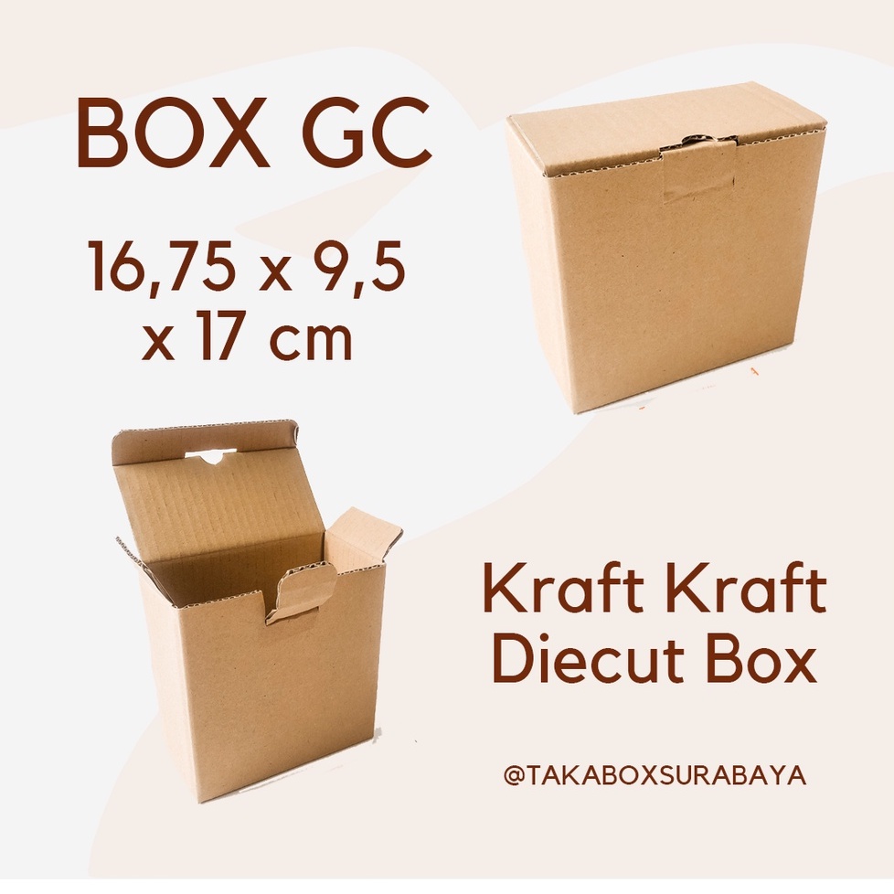 

5 pcs Box kardus untuk packaging pizza baju jersey serbaguna polos dus kemasan hampers diecut bflute coklat ecer murah souvenir multifungsi (GC)