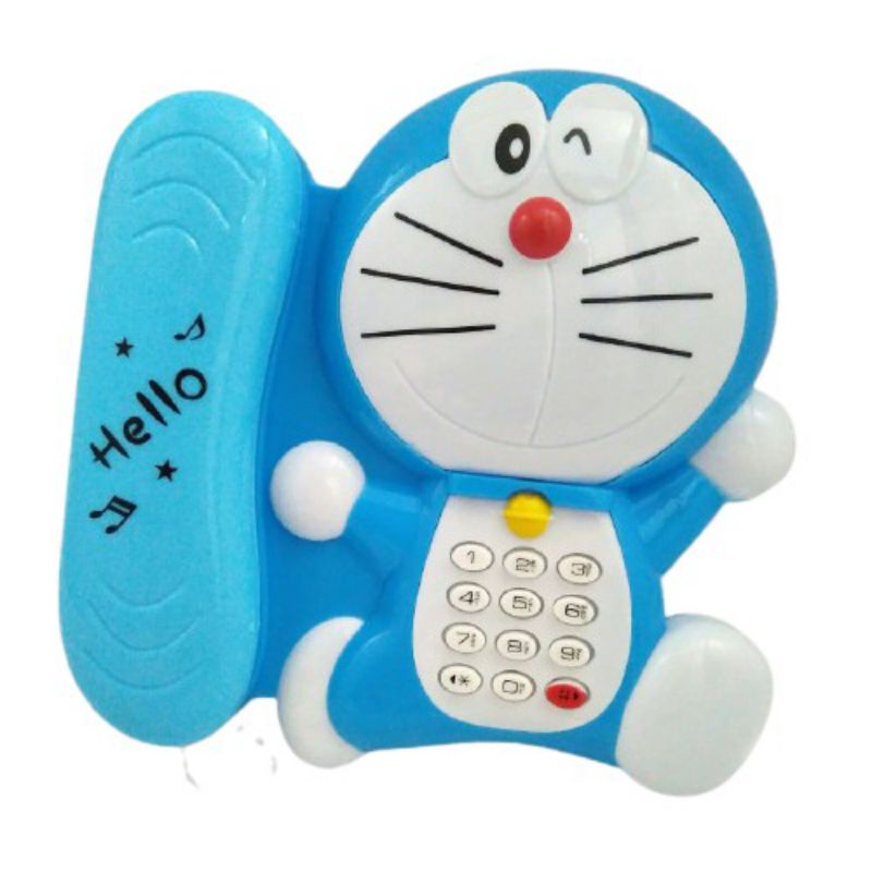 MAINAN EDUKASI MAINAN TELEPON DORAEMON MAINAN ANAK