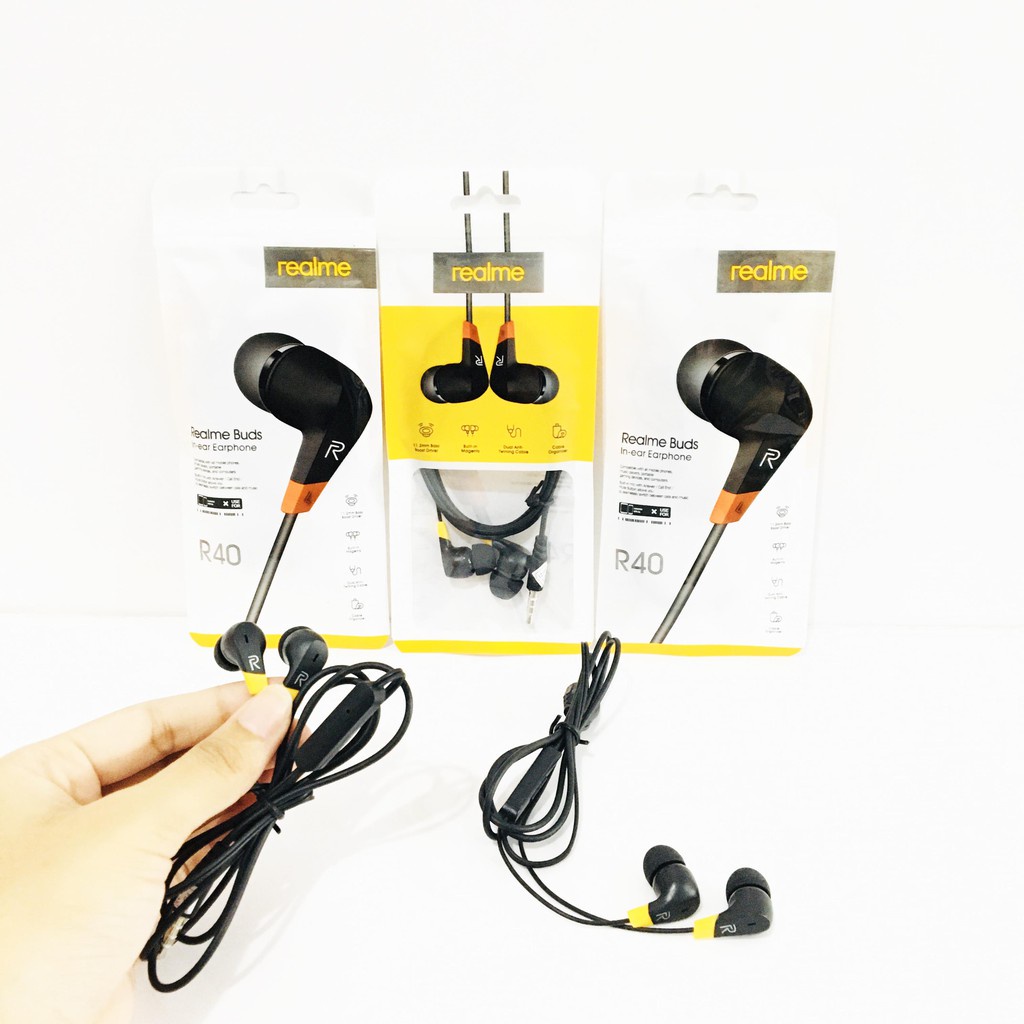 Handsfree / headset / earphone realme R40  original realme super bass / earphone-headset [KK]