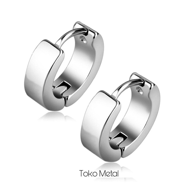 Anting Titanium Tindik Pria dan Wanita 1 Pasang [ Toko Metal ]