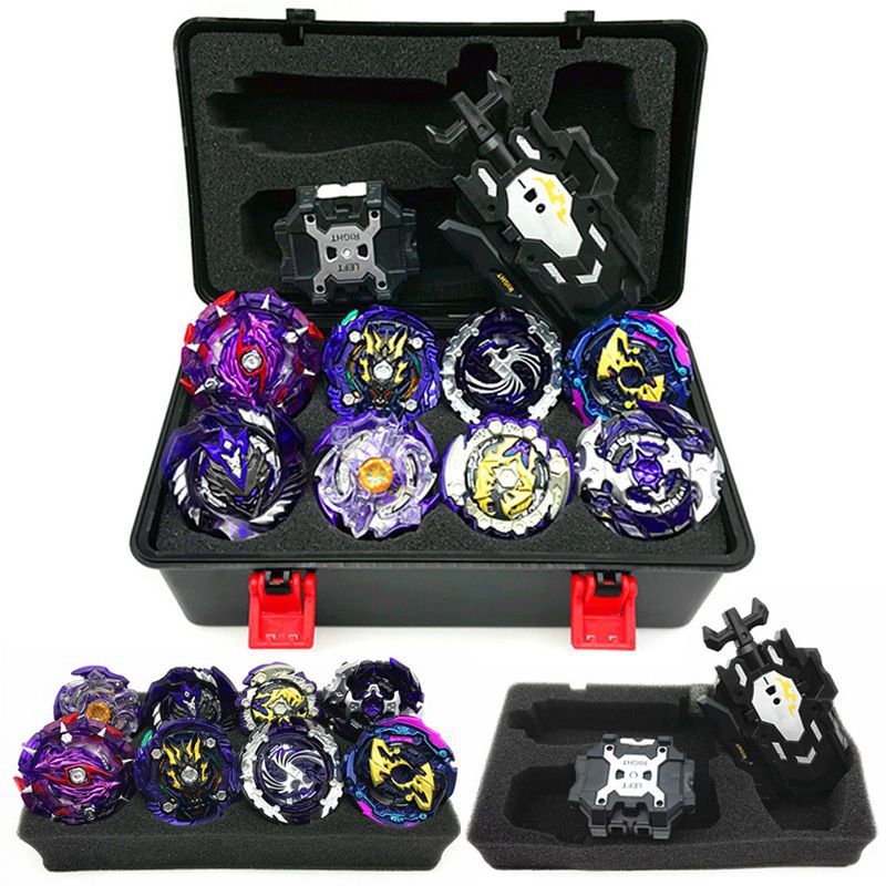 【Spot goods】8pcs Gyro Burst Beyblade Set With Launcher Portable Storage Box Kids Gift Toy