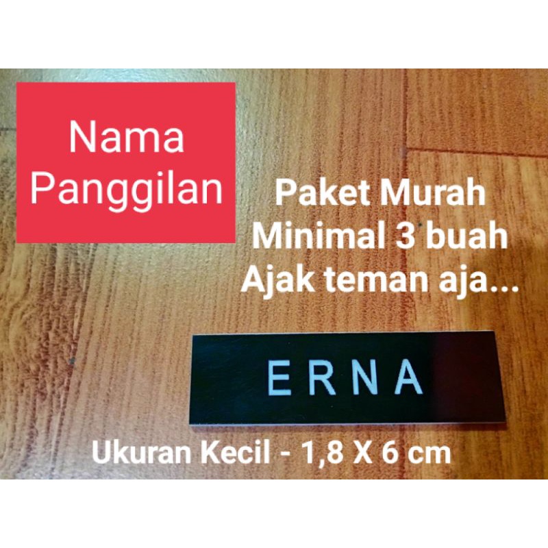 Name Tag Nama Panggilan