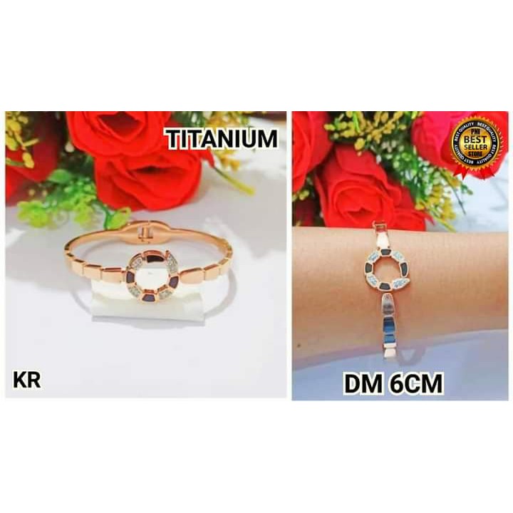 Gelang TITANIUM motif Dewasa elegan TIDAK LUNTUR, TIDAK BERKARAT ( COD )