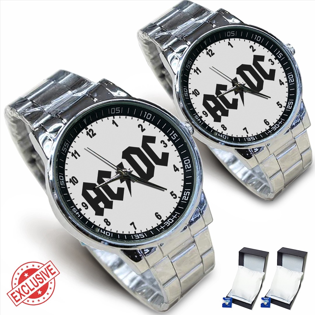 Jam Tangan Rantai Couple AC/DC BAND - 1 (Awesome)