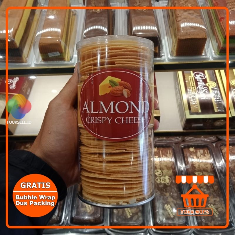 Kartika Sari - Almond Crispy Kemasan Tabung Besar (PACKING AMAN) - Kartikasari Bandung Oleh Oleh Ban