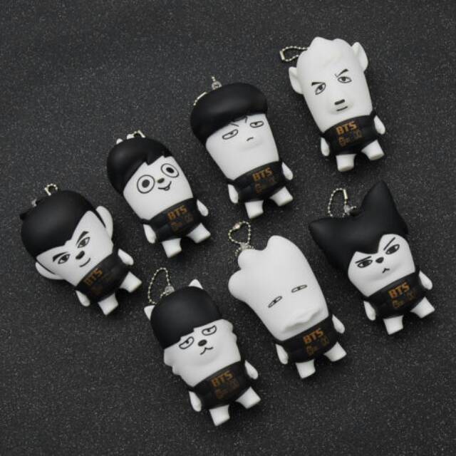 BTS HIPHOP MONSTER FIGURE KEYRING