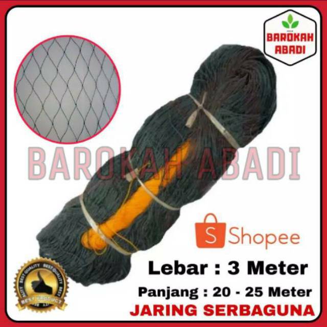 Jaring Kandang Ayam Lebar 3 Meter x 25 Meter Jaring Pagar Ayam Jaring Pagar Tanaman Lebar 3 Meter