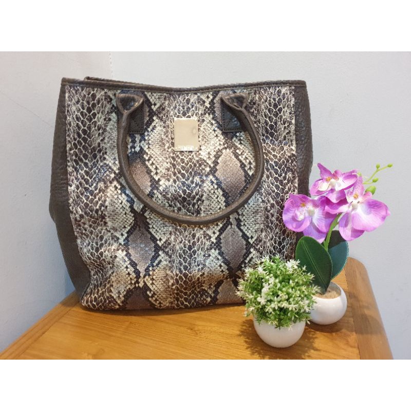 Tas Preloved Morgan Miller Snake Pattern