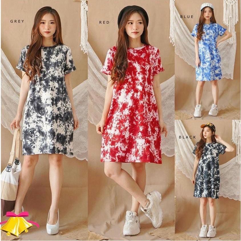 Dress Ciria (Tie Dye) | DRESS WANITA TIE DYE / MINI DRESS WANITA / DRESS WANITA MURAH / DRESS
