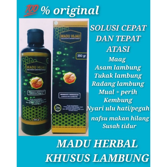 MADU HIJAU HERBAL ASLI ORIGINAL - EFEKTIF - OBAT SAKIT MAAG - ASAM LAMBUNG - GERD - RADANG LAMBUNG nyeri ulu hati sering masuk angin susah tidur kurang nafsu makan meningkat imun tubuh dan stamina tubuh menjaga kesehatan saat puasa lebaran-3