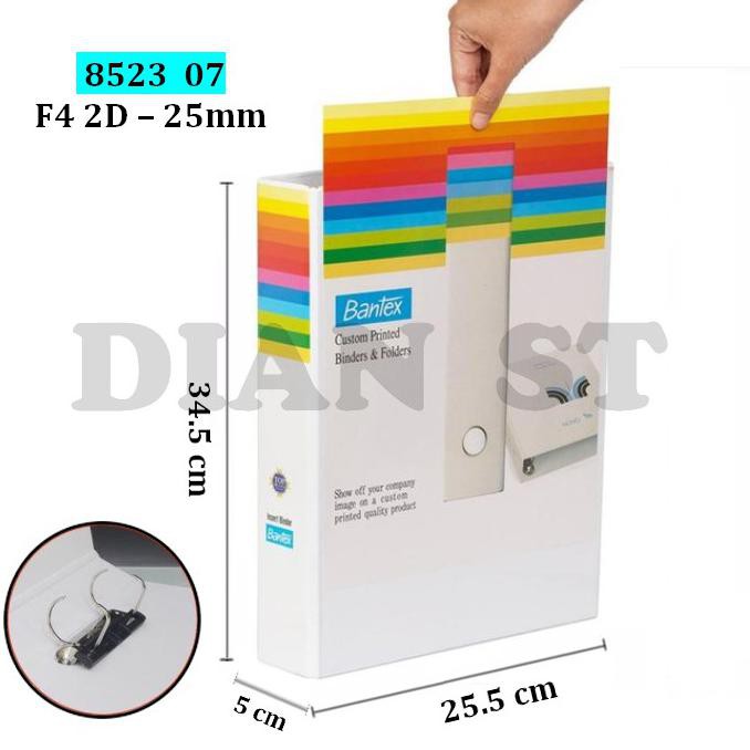 

✨BISA COD✨ Bantex Insert Ring Binder 8523 Folio 25mm - pc