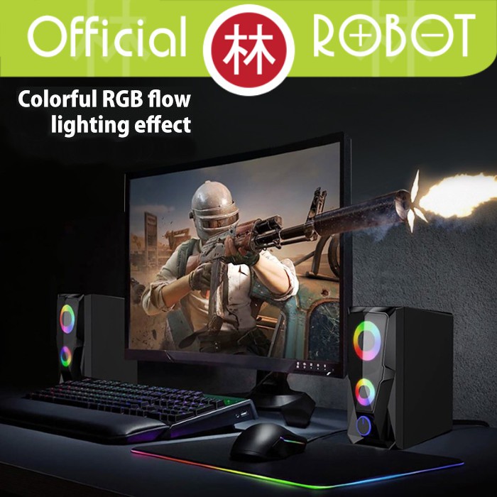 Robot RS200 E-Sports Gaming Speaker 3.5mm AUX With 2 Channel Stereo