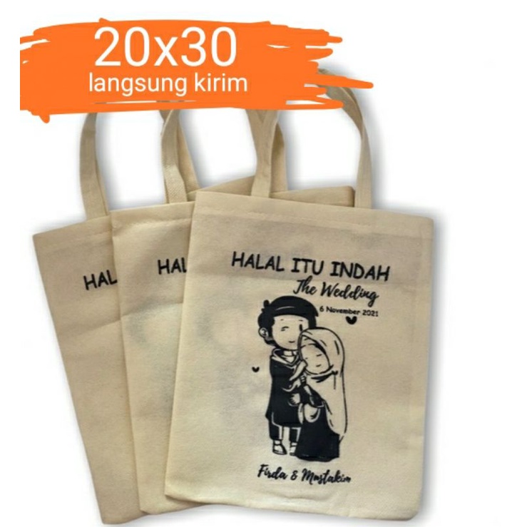 

tas souvenir / tas pernikahan / tas ulang tahun 20x30