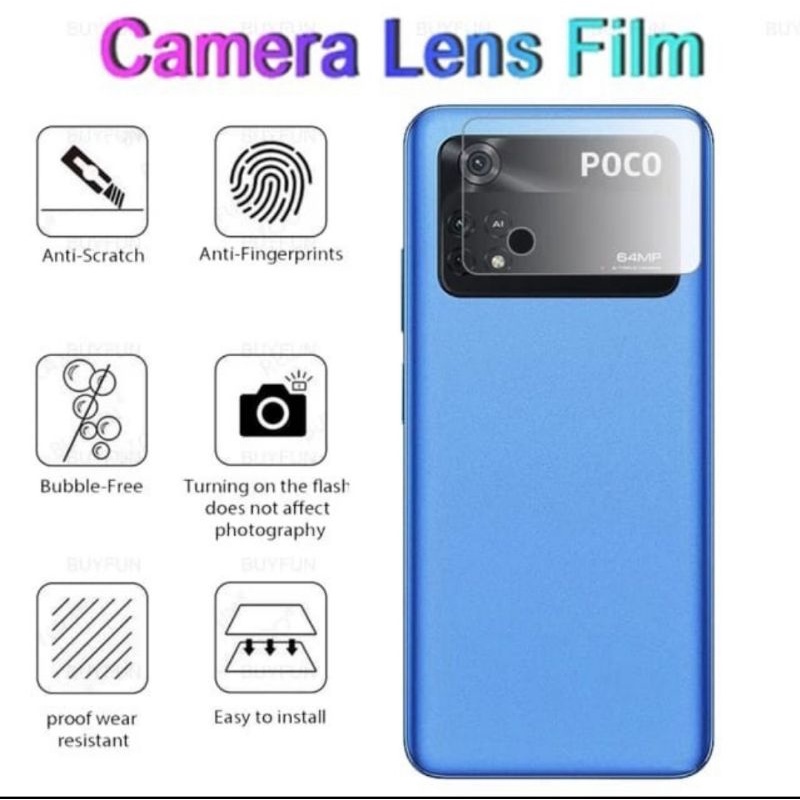 Poco M4 Pro anti gores kamera camera lens protection