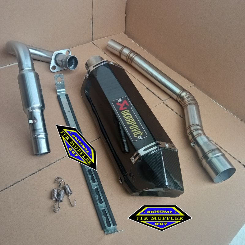 Knalpot racing Akrapovic carbon WR 155 WR155 fullset