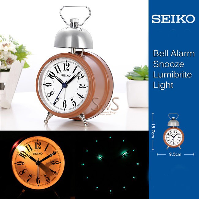 SEIKO QHK055 Original QHK055B New Model 2020 Silent Lumi Jam Weker