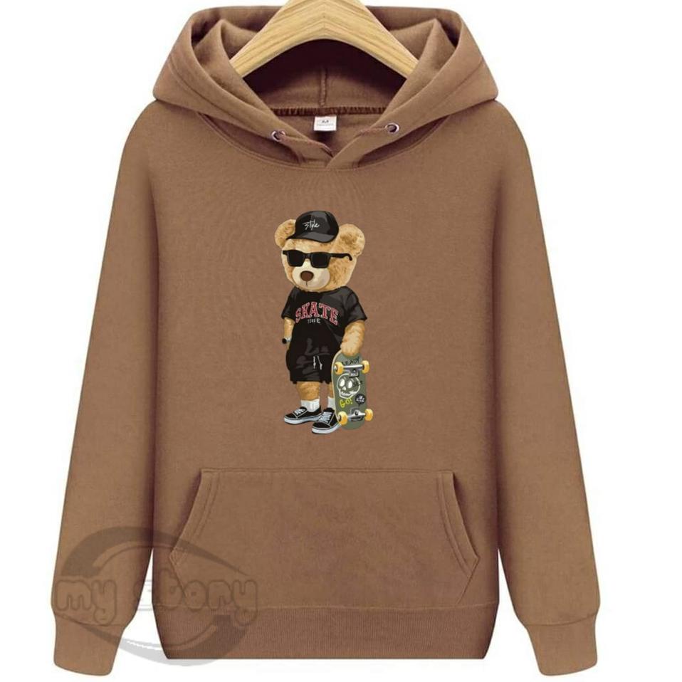 Kodet0T4f--Hoodie Premium Sweater Bear skateboard Hoodie Pria Distro FouRD 4D Original Tebal Size M 