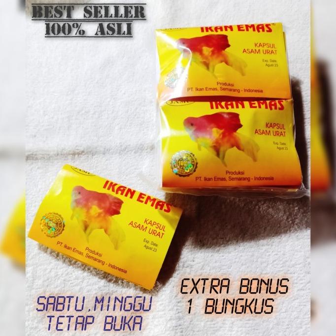 

Hot produk JAMU IKAN MAS OBAT ASAM URAT - kemasan 1 Pack isi 20 kapsul