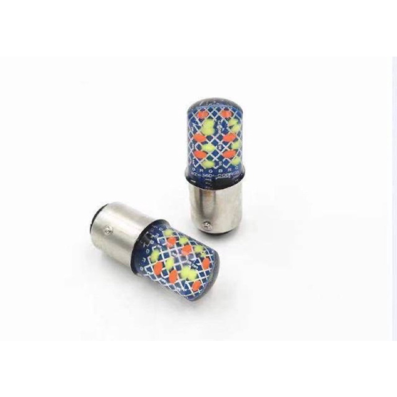 Lampu LED Rem Motor Mobil Model Jelly 48Led Edisi Batik Nyala Kedip Strobo-Rgb