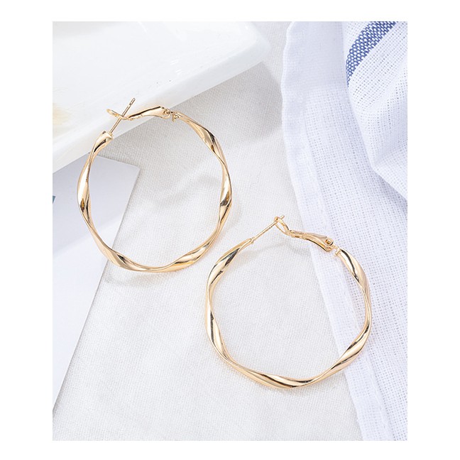 LRC Anting Tusuk Fashion Small Big Hoop Earrings F5446X