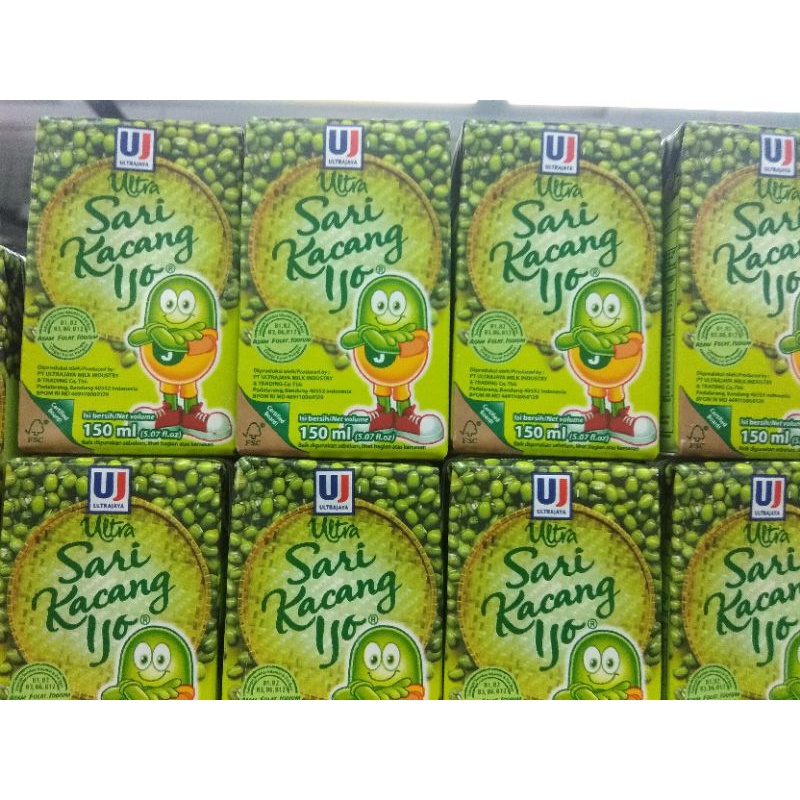 Jual Sari Kacang Hijau Ultra 150 Ml Shopee Indonesia