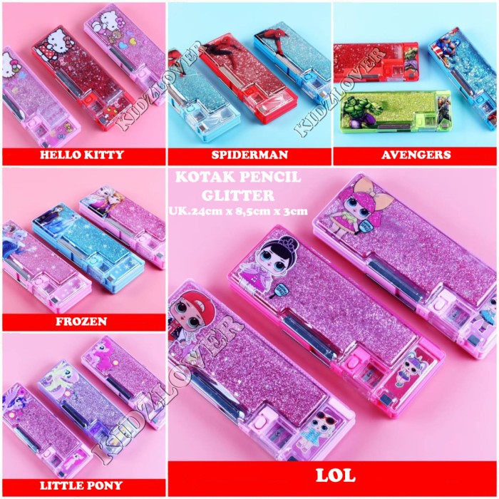 

Murah Kotak Pensil Anak Model Glitter Air Promo