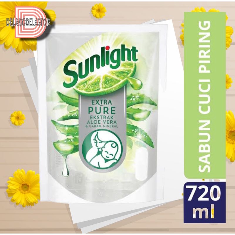 Sunlight Sabun Cuci Piring Extra Pure 720ml / Sunlight Extra Pure 720ml