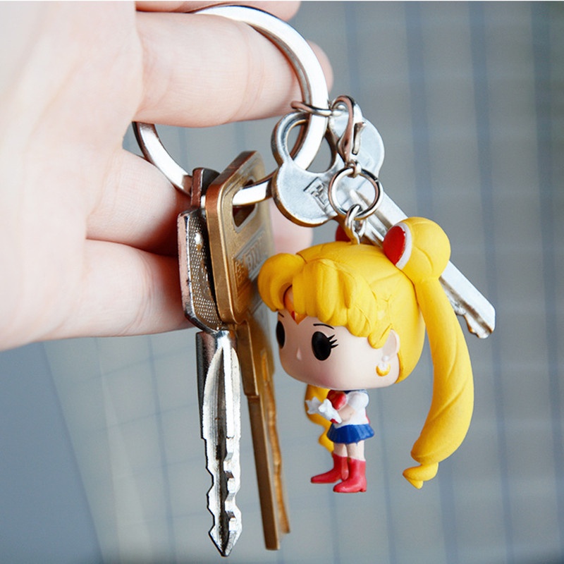 1pc Gantungan Kunci Funko POP Sailor Moon Bahan PVC Untuk Hadiah