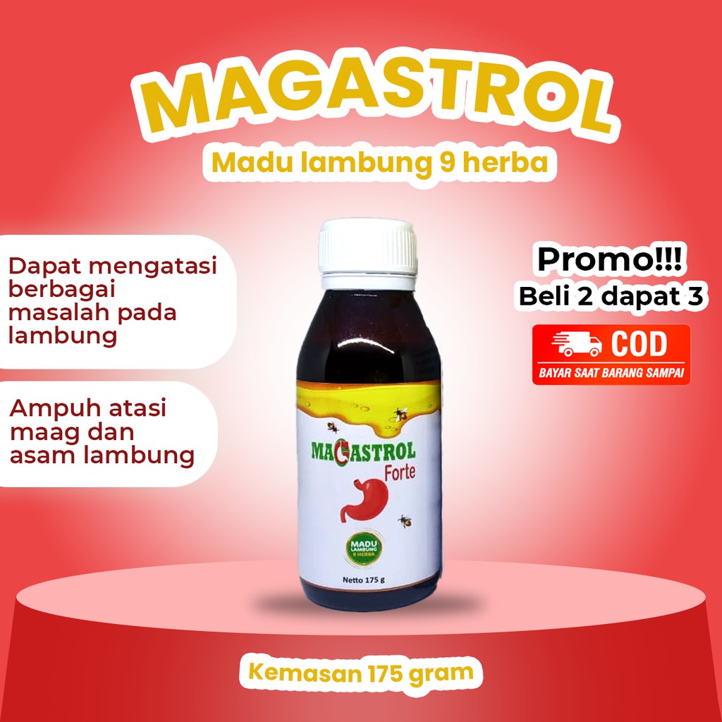 MAGASTROL FORTE Madu Obat Asam Lambung, GERD, Anxiety, 100% Original Magastrol Forte - Madu Magastro