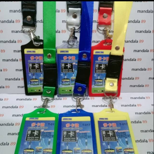 

PAKETAN ID CARD HOLDER 2 SISI & TALI STOPER 2 CM